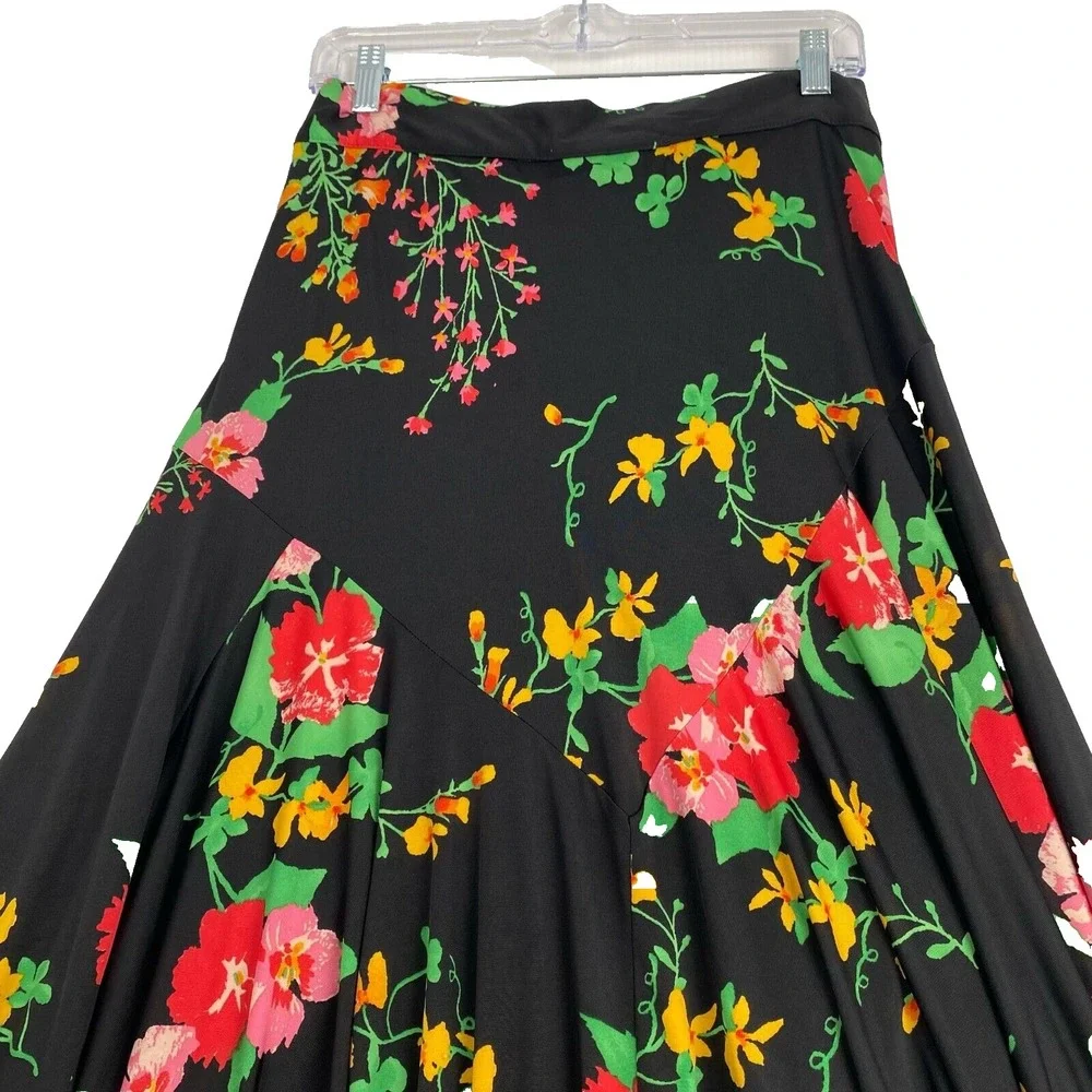 Cabi Midnight Women's Size M Floral Drama‎ Tie-Waist Wrap Skirt.Spring,resorts